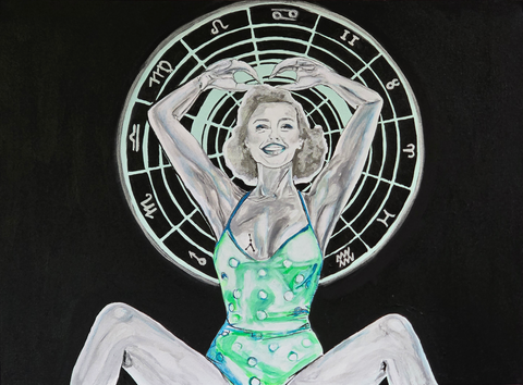 Vibrant Crime Arts CancerianOriginal Acrylic PaintingVibrant Crime Arts