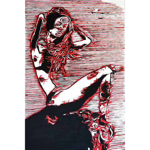 Vibrant Crime Arts Crimson ErosionPaintingVibrant Crime Arts