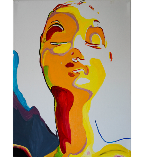 Vibrant Crime Arts Mannequin Study (1 & 2), 18" x 24", 3/4" depth, acrylic on canvasPaintingVibrant Crime Arts