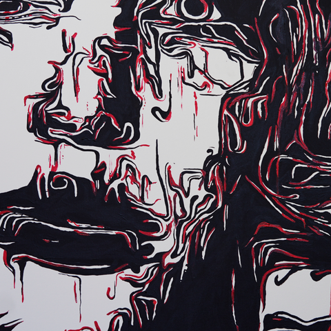 Vibrant Crime Arts rage, 36" x 48", 3/4" depth, acrylic on canvasPaintingVibrant Crime Arts