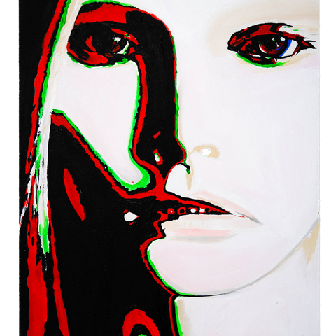 Vibrant Crime Arts Born to be BoredOriginal Acrylic PaintingVibrant Crime Arts