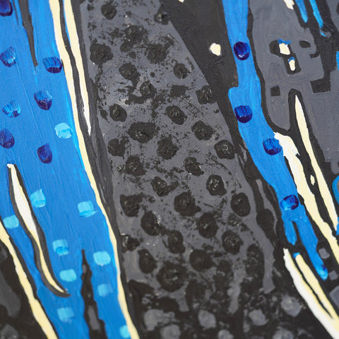 Vibrant Crime Arts The Faceless, 40" x 20" Acrylic on CanvasPaintingVibrant Crime Arts
