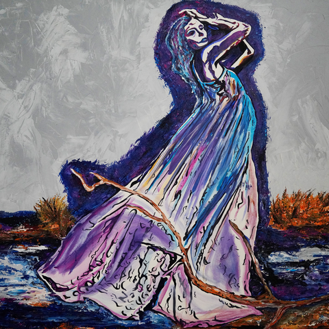 Vibrant Crime Arts dancing while dead 36" x 48", 3/4" depthPaintingVibrant Crime Arts