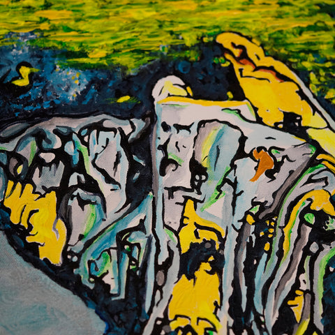 Vibrant Crime Arts Becoming Something ElsePaintingVibrant Crime Arts