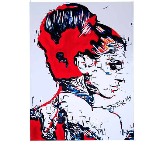 Vibrant Crime Arts fading away with color, 40" x 30", 1 1/2" depthPaintingVibrant Crime Arts