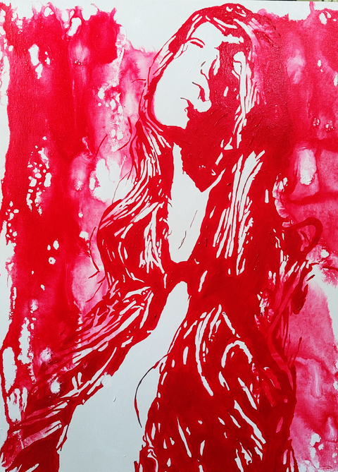 Vibrant Crime Arts FlowOriginal Acrylic PaintingVibrant Crime Arts