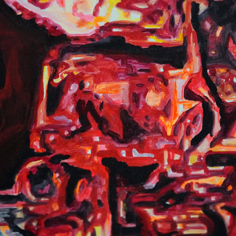 Vibrant Crime Arts Hell Hath No Fury, 40" x 30" x 1 1/2", acrylic on canvasPaintingVibrant Crime Arts