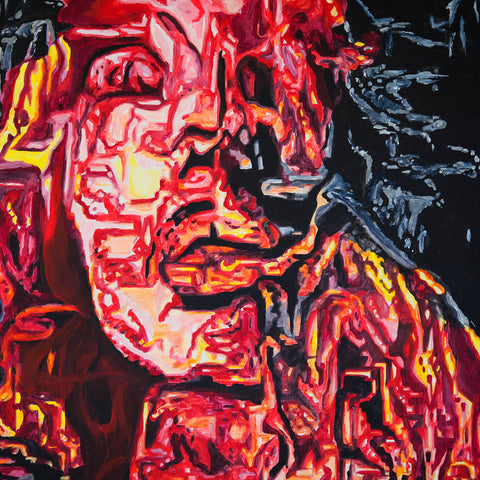 Vibrant Crime Arts Hell Hath No Fury, 40" x 30" x 1 1/2", acrylic on canvasPaintingVibrant Crime Arts