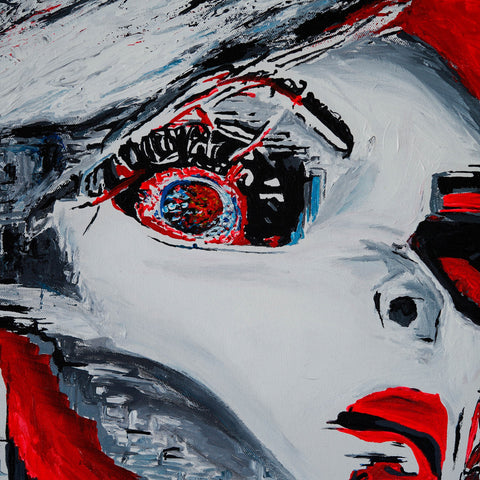 Vibrant Crime Arts rage baby doll, 18" x 18", 2" depthPaintingVibrant Crime Arts