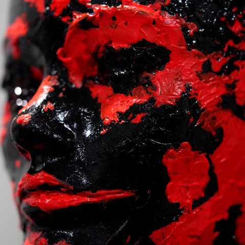 Vibrant Crime Arts The FissuringAcrylic Mannequin HeadVibrant Crime Arts