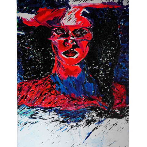 Vibrant Crime Arts Pulse MistressOriginal Acrylic PaintingVibrant Crime Arts