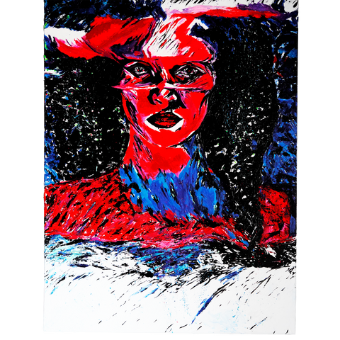 Vibrant Crime Arts Pulse MistressOriginal Acrylic PaintingVibrant Crime Arts