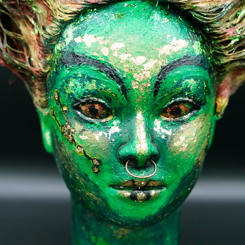 Vibrant Crime Arts TauraAcrylic Mannequin HeadVibrant Crime Arts