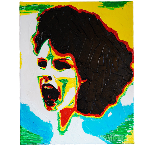Vibrant Crime Arts The SnapOriginal Acrylic PaintingVibrant Crime Arts