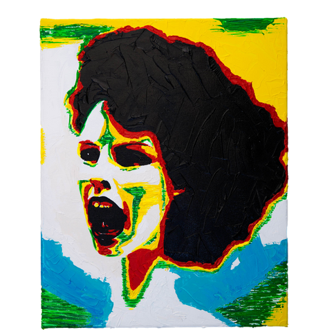 Vibrant Crime Arts The SnapOriginal Acrylic PaintingVibrant Crime Arts