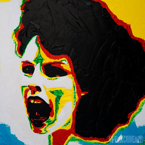 Vibrant Crime Arts The SnapOriginal Acrylic PaintingVibrant Crime Arts