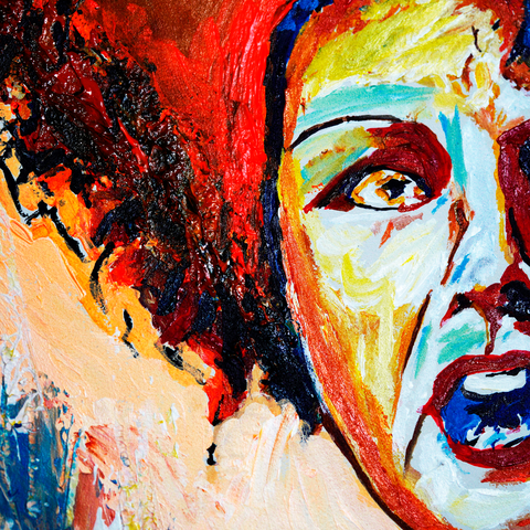 Vibrant Crime Arts Muted WailOriginal Acrylic PaintingVibrant Crime Arts