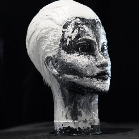 Vibrant Crime Arts Innocuously InsidiousAcrylic Mannequin HeadVibrant Crime Arts