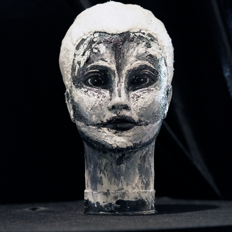 Vibrant Crime Arts Innocuously InsidiousAcrylic Mannequin HeadVibrant Crime Arts