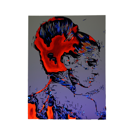 Vibrant Crime Arts fading away with color, 40" x 30", 1 1/2" depthPaintingVibrant Crime Arts