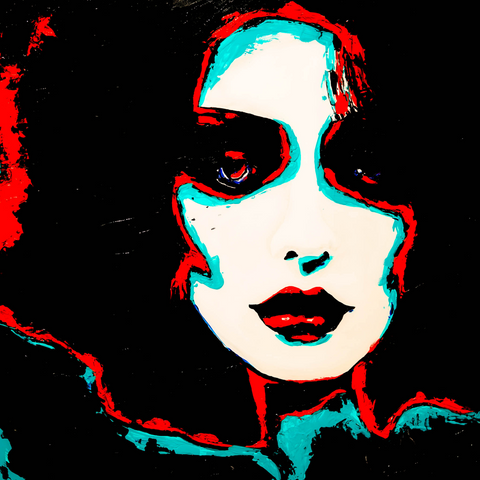 Vibrant Crime Arts FrankieOriginal Acrylic PaintingVibrant Crime Arts