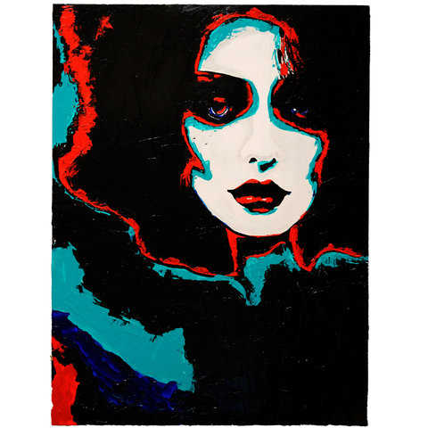 Vibrant Crime Arts FrankieOriginal Acrylic PaintingVibrant Crime Arts