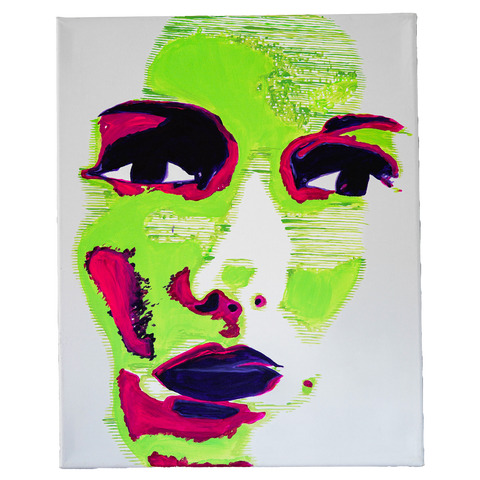 Vibrant Crime Arts pop art faces, 16" x 20", 3/4" depth (3)PaintingVibrant Crime Arts