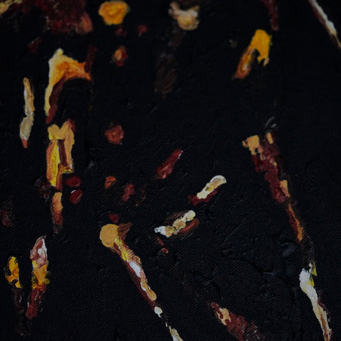 Vibrant Crime Arts gold woman, 48" x 18", 1 1/2" depthPaintingVibrant Crime Arts