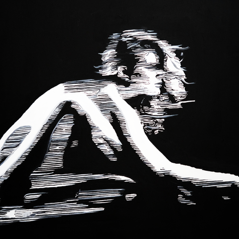 Vibrant Crime Arts naked melting lady, 36" x 48", 3/4"PaintingVibrant Crime Arts