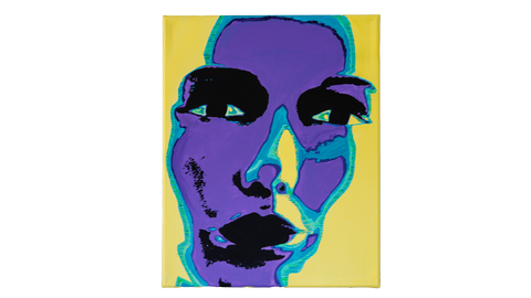 Vibrant Crime Arts pop art faces, 16" x 20", 3/4" depth (3)PaintingVibrant Crime Arts