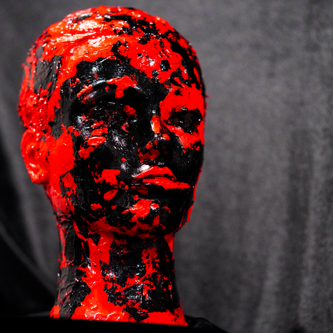 Vibrant Crime Arts The FissuringAcrylic Mannequin HeadVibrant Crime Arts