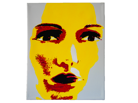 Vibrant Crime Arts pop art faces, 16" x 20", 3/4" depth (3)PaintingVibrant Crime Arts